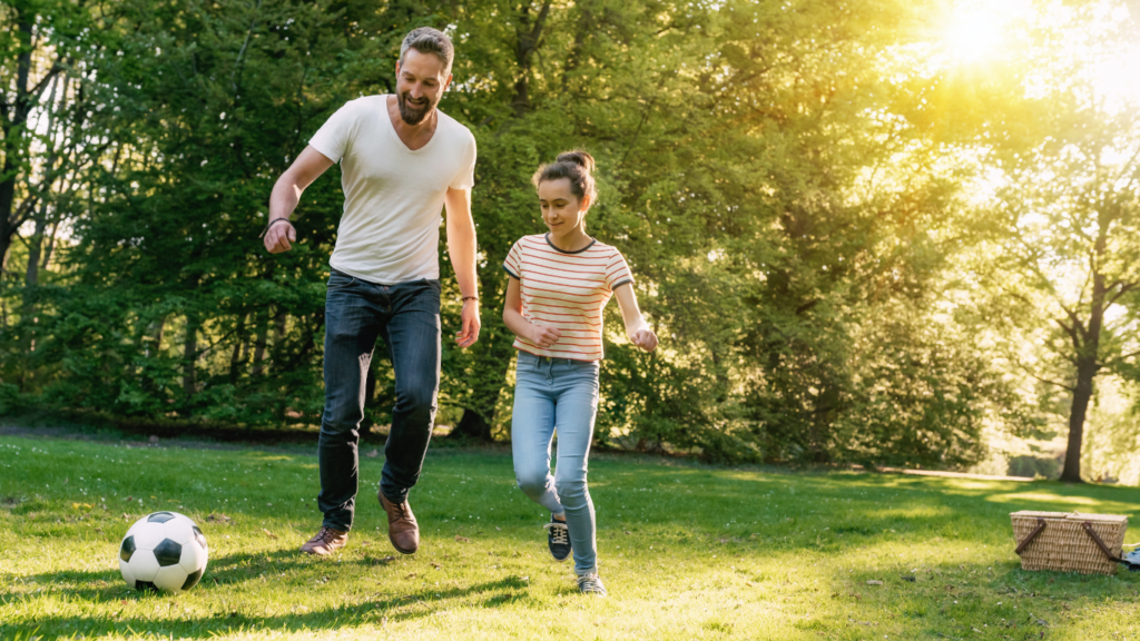 Playing or watching sports can be a great way to bond with your daughter. 