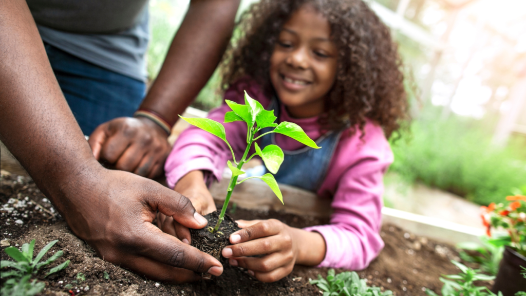 Gardening is a fun activity to do together. 